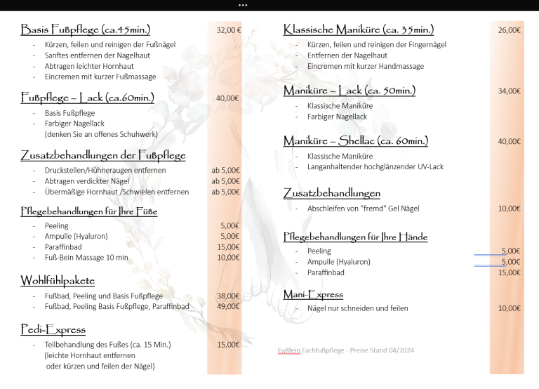 Preisliste